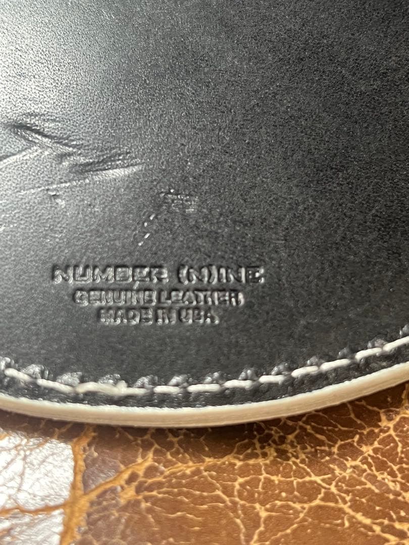 宮下期ナンバーナイン　NUMBER (NINE) 本革 円形ミラー　手鏡