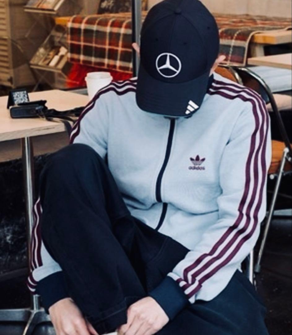 SALE✨ 2XL adidas トラックトップ ワッフル アディカラー グレー