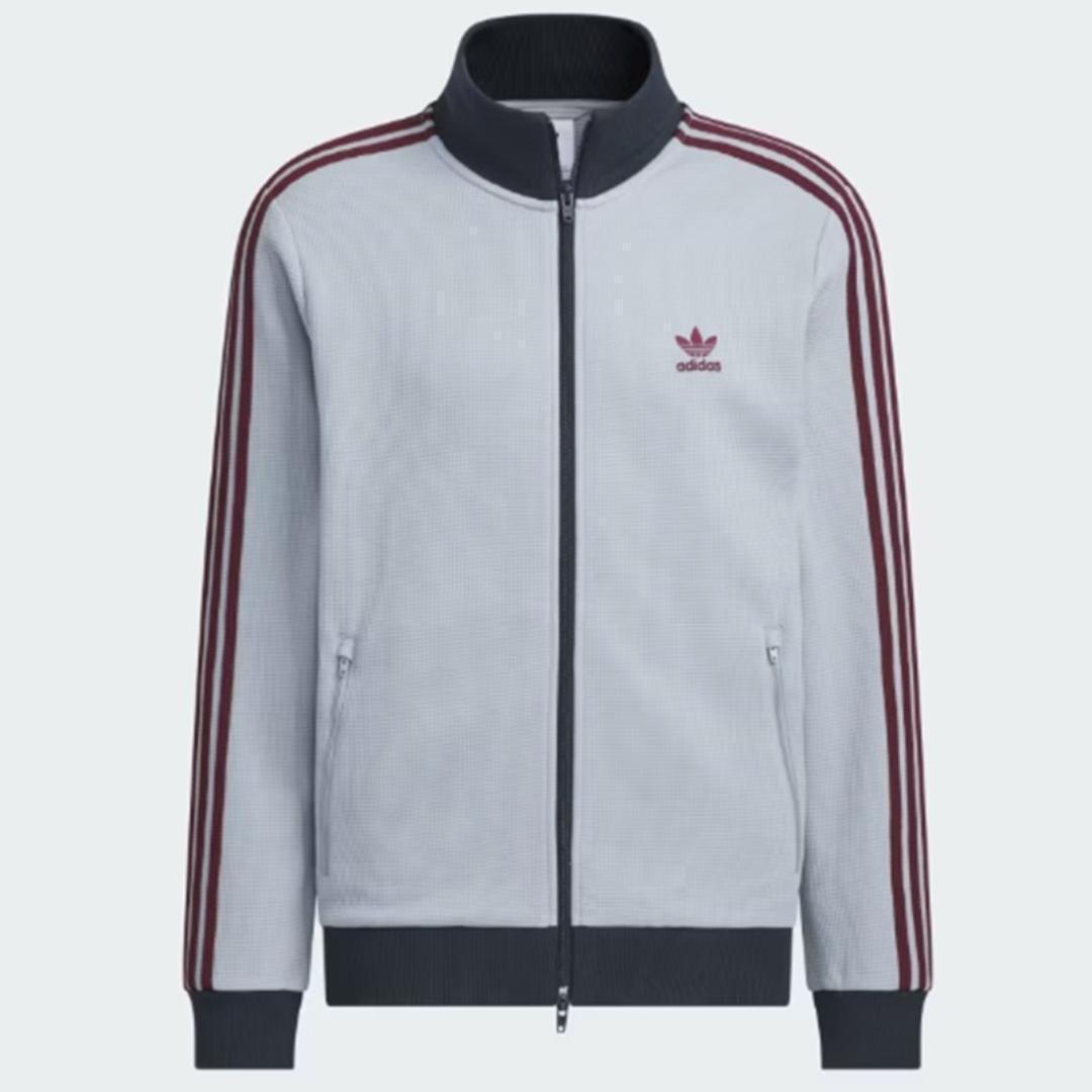 SALE✨ 2XL adidas トラックトップ ワッフル アディカラー グレー