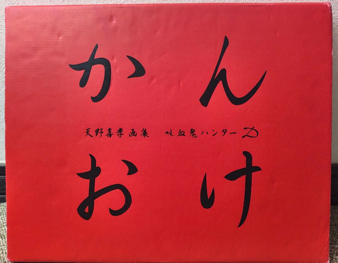 【大判・希少】天野喜孝 画集「かんおけ」吸血鬼ハンターD｜状態難あり