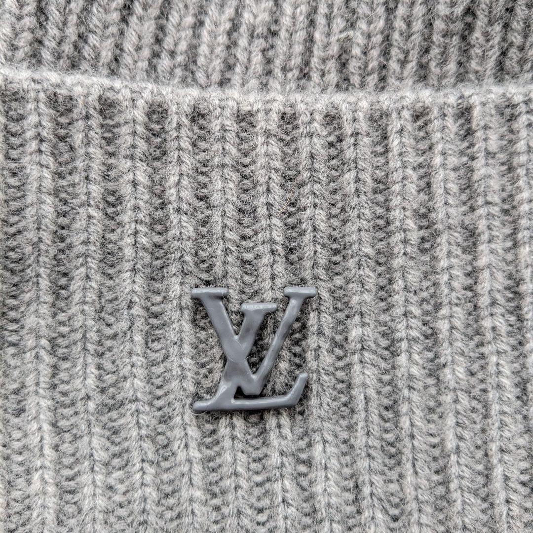 専用美品 ルイヴィトン ニット帽　ボネ・LV アヘッド 1.1 グレー ブランド