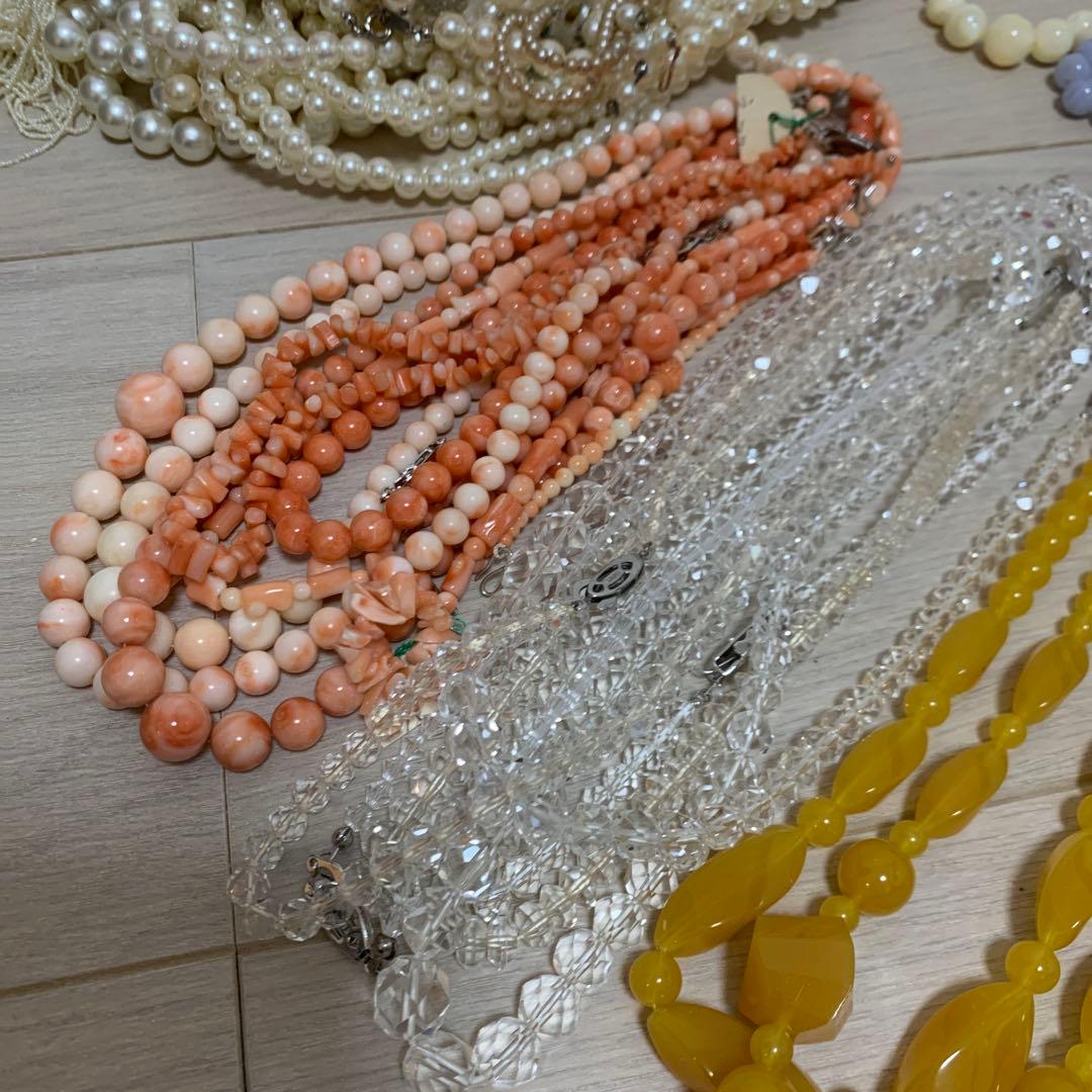 も*し様 アクセサリー　おまとめ　セット　パール　珊瑚　琥珀　天然石