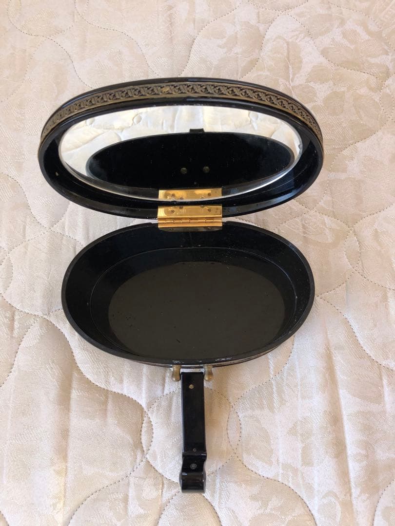 ヴィンテージ　ルーサイト　ベークライト　バッグ　ブラック