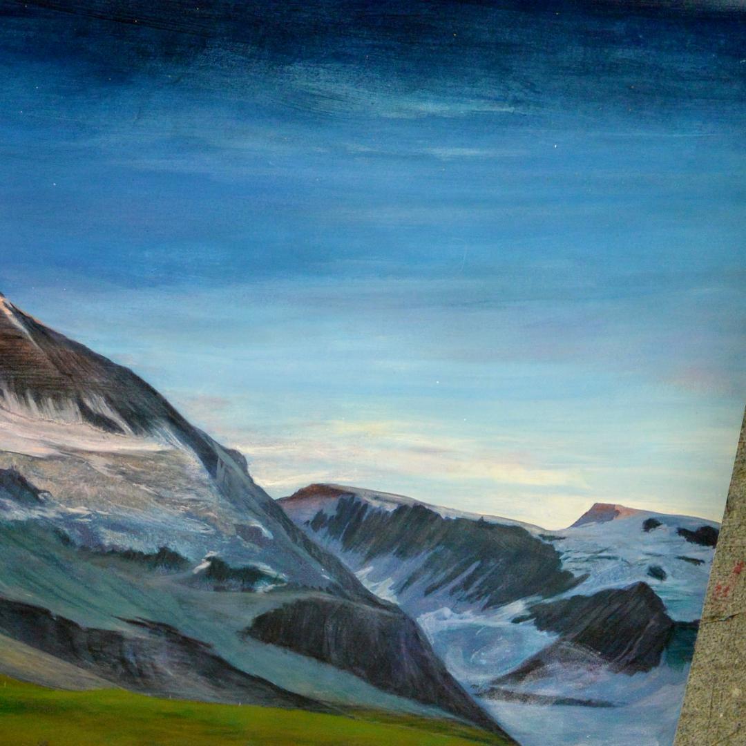 アクリル画　スイス マッターホルン 60cm x 84cm（A1）