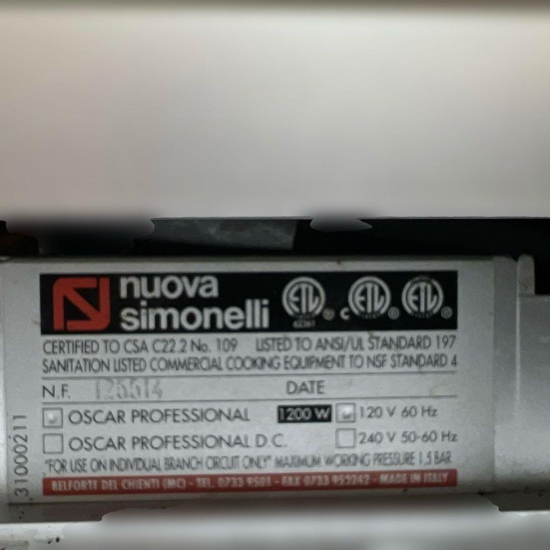 初代シモネリ オスカーⅠ【simonelli oscar】エスプレッソマシン