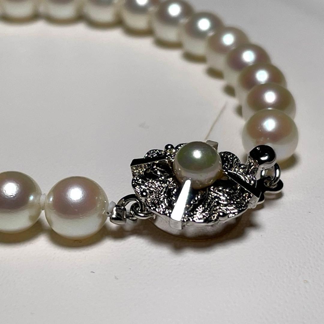 極上 花珠級 あこや真珠 ブレスレット アコヤパール 6.5〜6.8㎜ O614