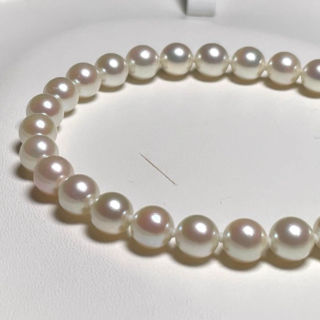 極上 花珠級 あこや真珠 ブレスレット アコヤパール 6.5〜6.8㎜ O614