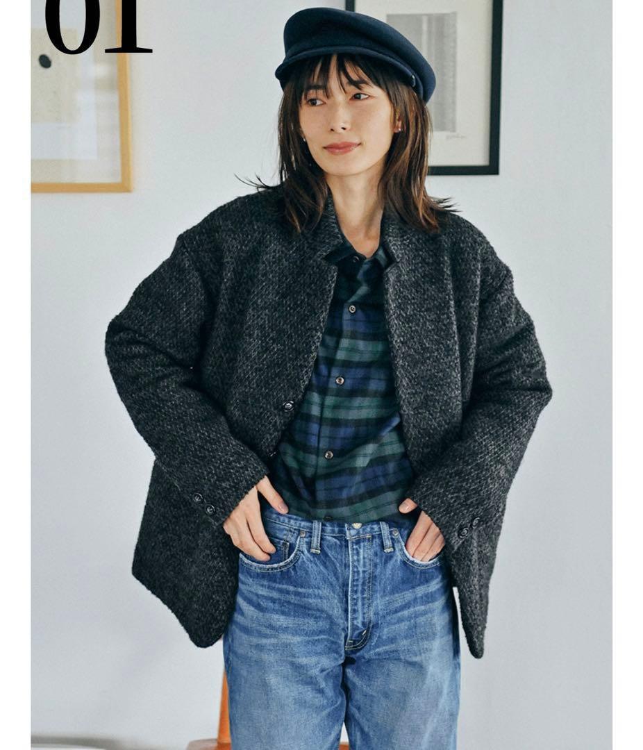 新品タグ付 【SINME /シンメ】別注パデットジャケット 石田ゆり子 ブルゾン