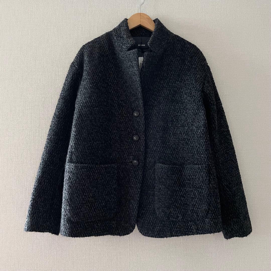 新品タグ付 【SINME /シンメ】別注パデットジャケット 石田ゆり子 ブルゾン