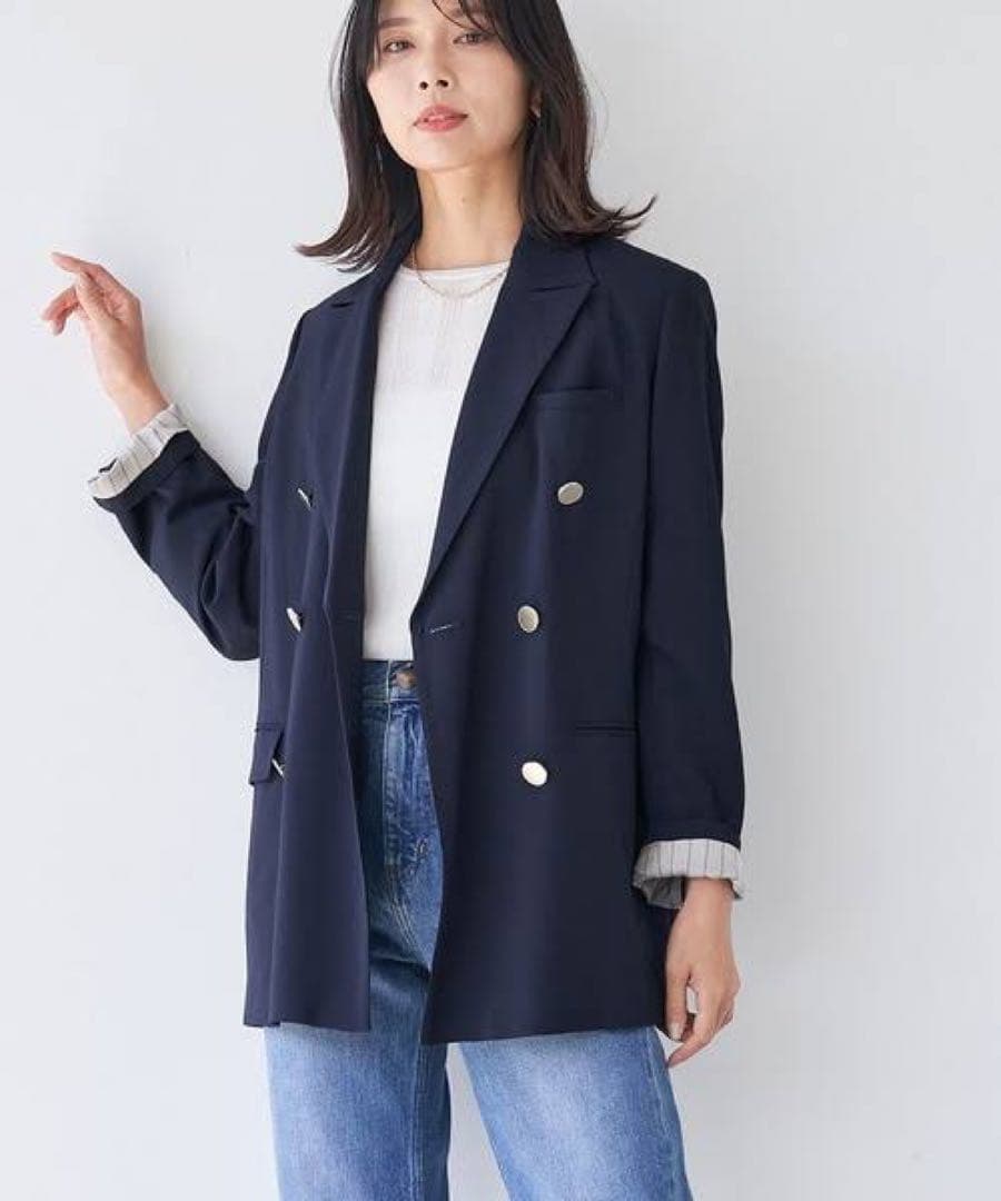 MICA&DEAL 定価4.2万 テーラードジャケット ダブル 金ボタン 紺ブレ