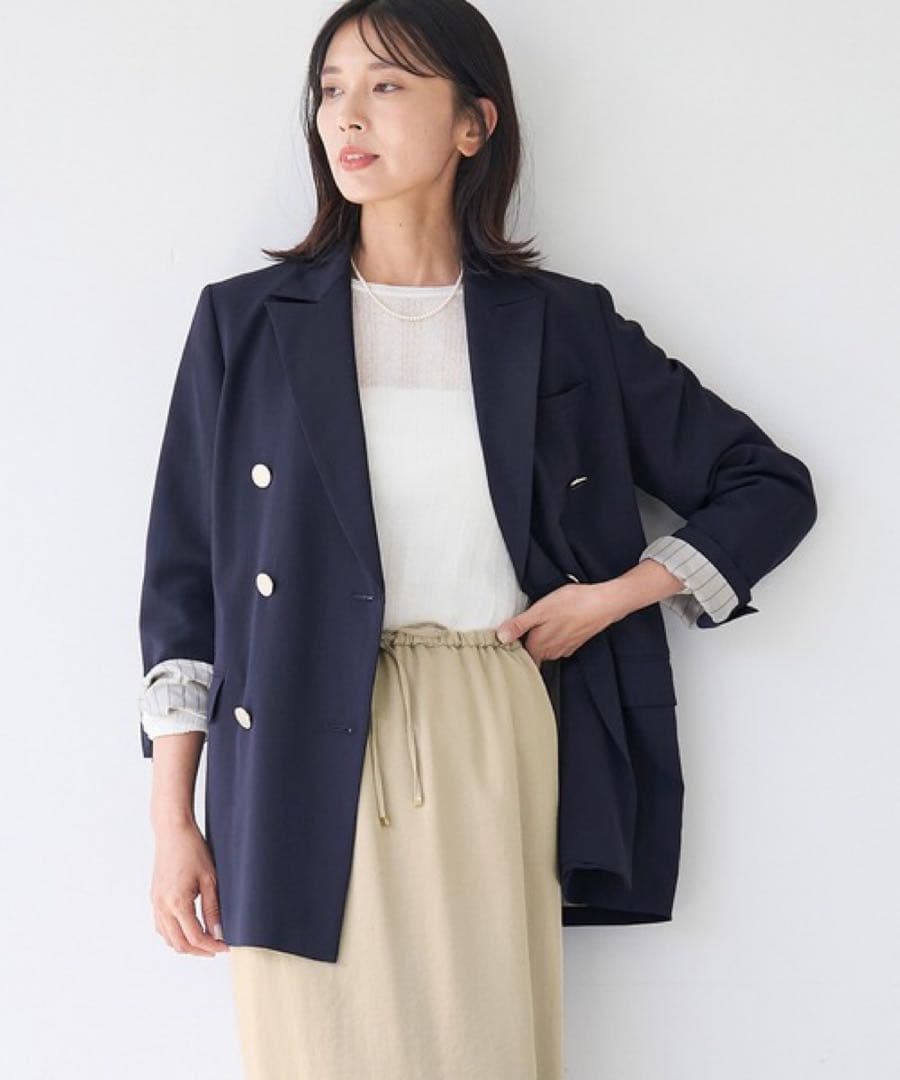 MICA&DEAL 定価4.2万 テーラードジャケット ダブル 金ボタン 紺ブレ