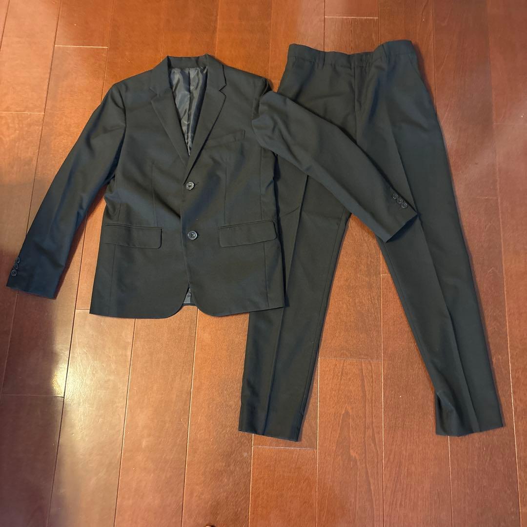 COMME CA ISM ブラックスーツ 160A