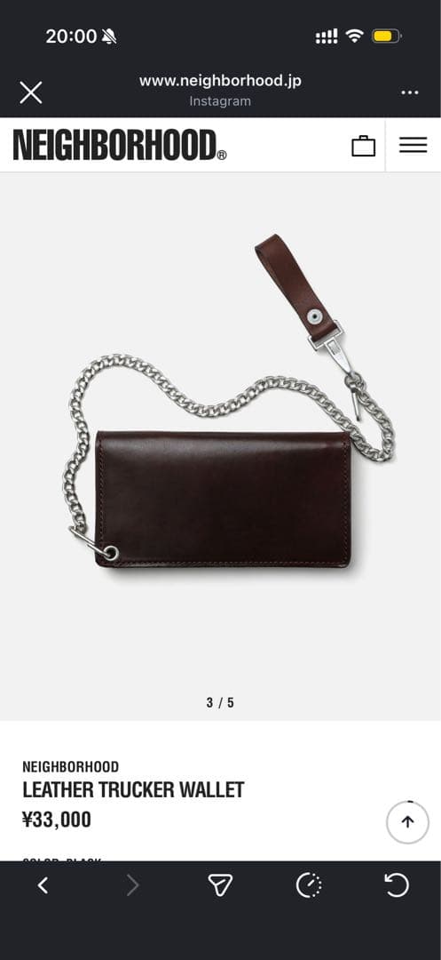 小物 neighborhood LEATHER TRUCKER WALLET