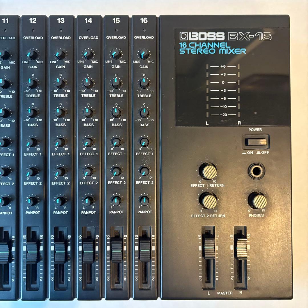 BOSS BX-16 16チャンネル ステレオミキサー　電源アダプター付