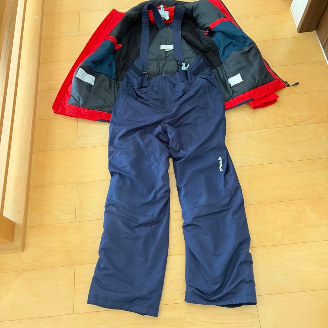 Phenix 子ども用スキーウェア 赤/ネイビー　160センチ