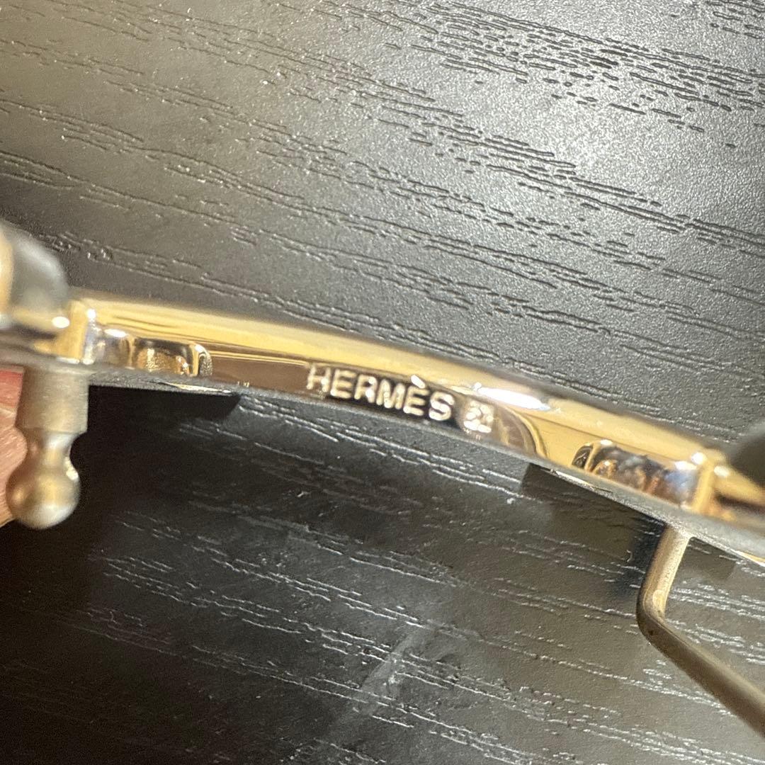 HERMES エルメスコンスタンスリバーシブルベルト65 マットシルバー　美品