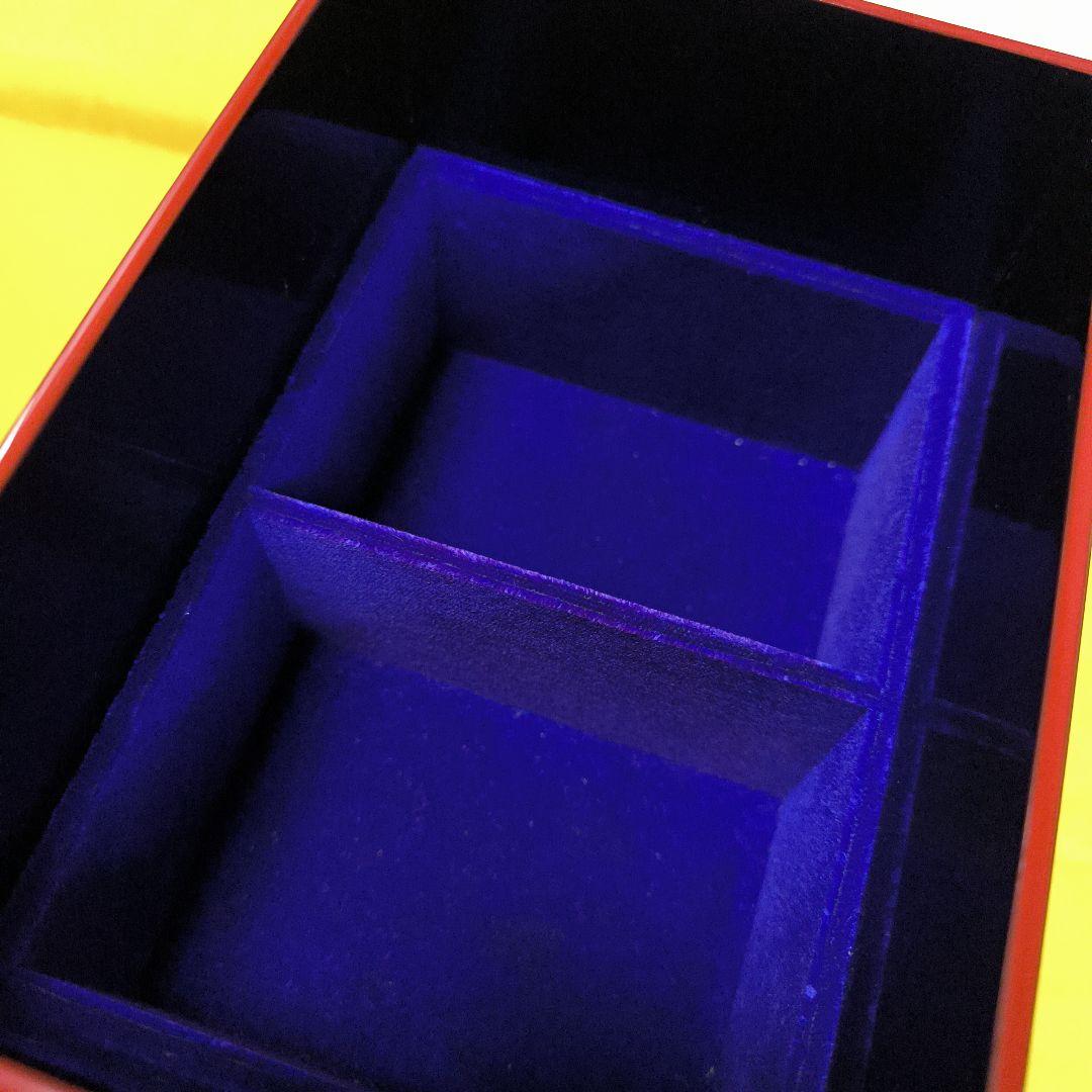 輪島塗　漆器 宝石箱 ジュエリーケース　赤と金の花模様　ジュエリーボックス