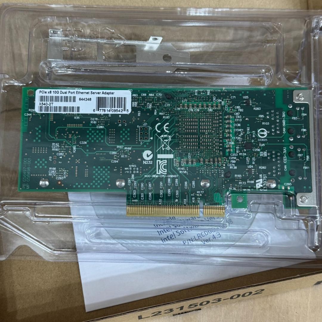 その他 intel 10Gtek X540-T2 Ethernet Adapter