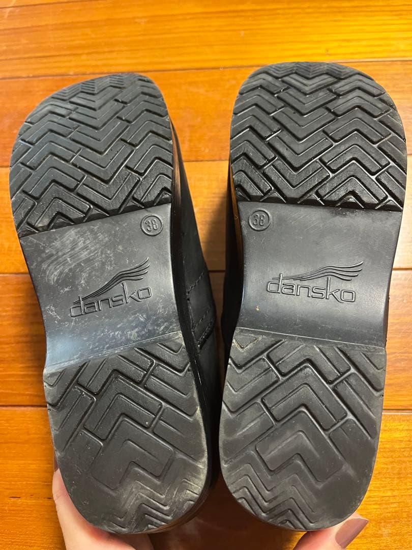 dansko ブラック サボサンダル　黒　38