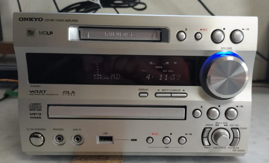 ONKYO オンキョー FR-N9SX CD/MD/USB コンポ動作良好・美品