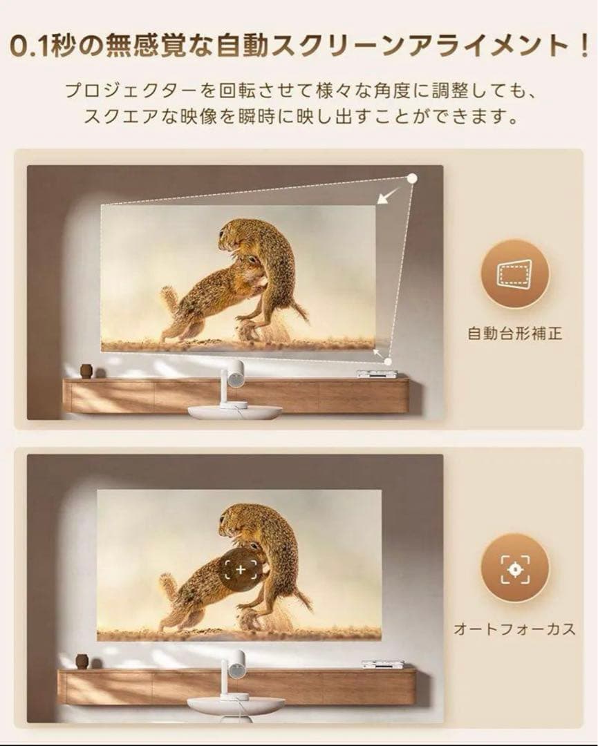 Google TV搭載・Netflix公式ライセンス　ETOE プロジェクター