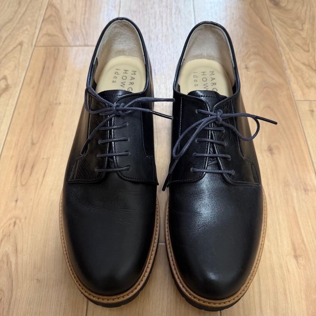 ☆美品☆ MARGARET HOWELL　革靴　黒　レースアップ　本革　レザー