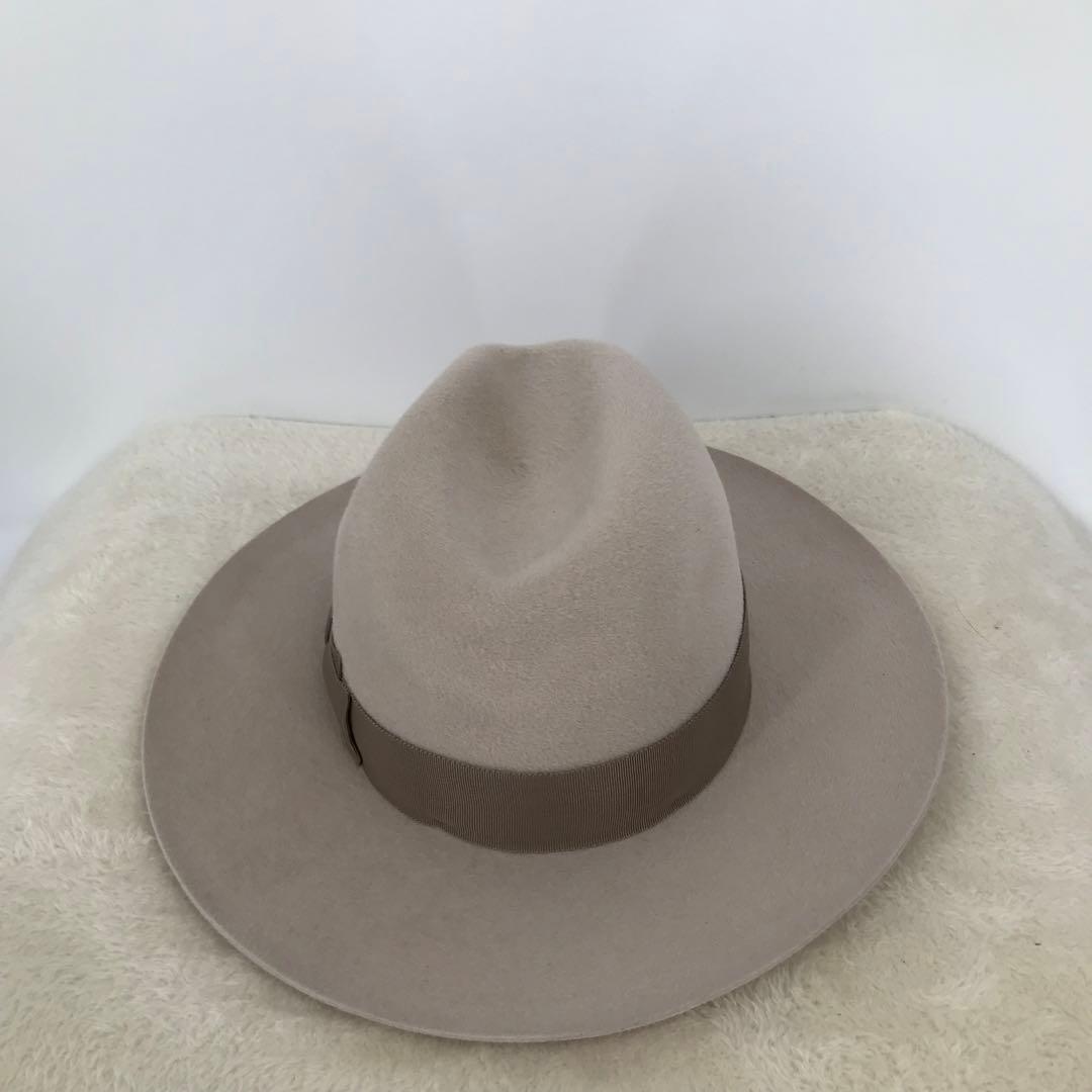 ワコマリア　ハット　M　58　ベージュ　ラビットファー
