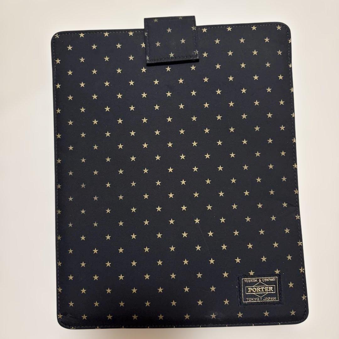 PORTER 星柄 iPadケース ブラック