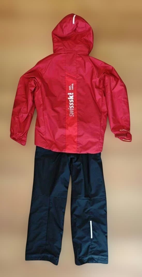 DESCENTE デサント 子供用 スキーウェア レッド/ブラック