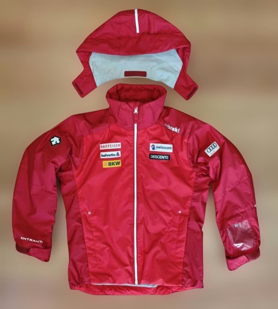 DESCENTE デサント 子供用 スキーウェア レッド/ブラック