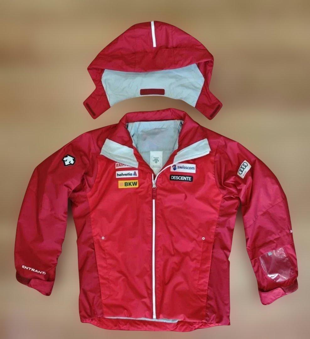 DESCENTE デサント 子供用 スキーウェア レッド/ブラック