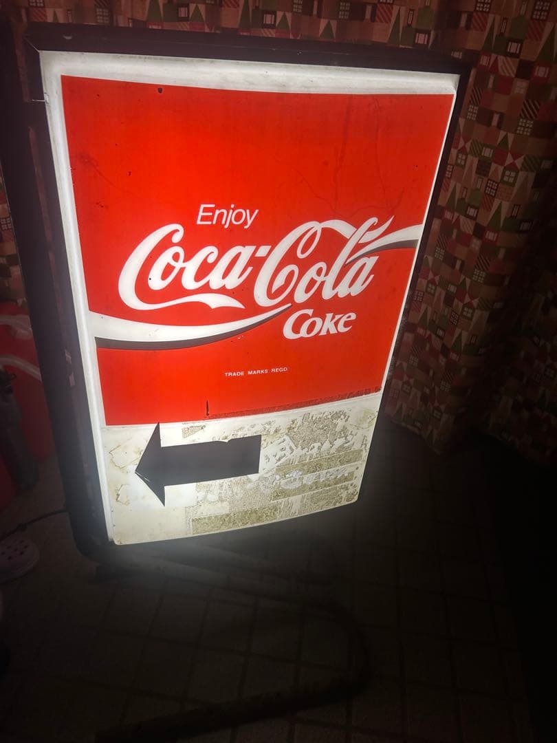 コカコーラ　レトロ看板 ライト　ヴィンテージ希少　メルカリたのメル便