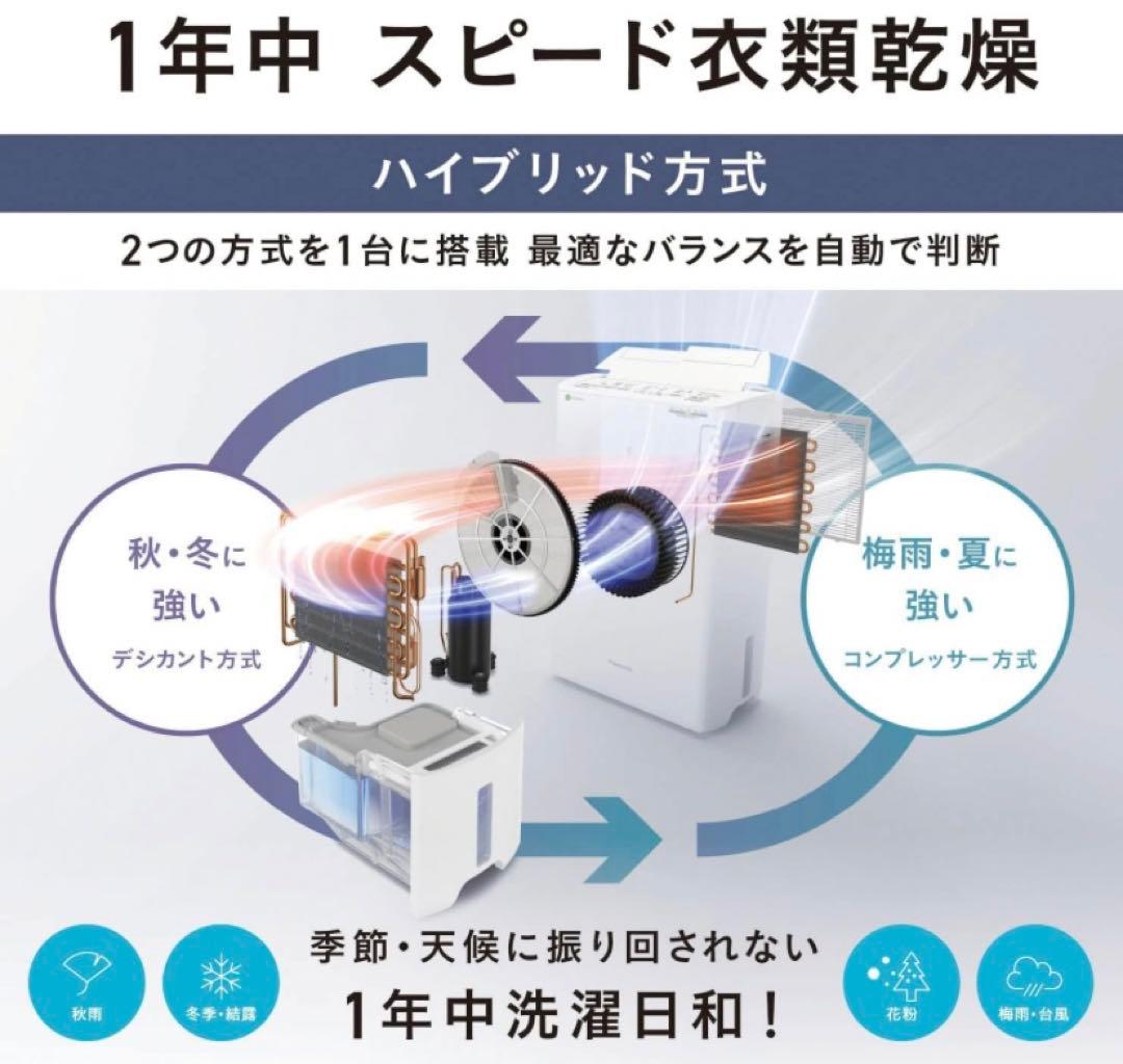 【新品未開封】Panasonic F-YHVX120-W 衣類乾燥除湿機