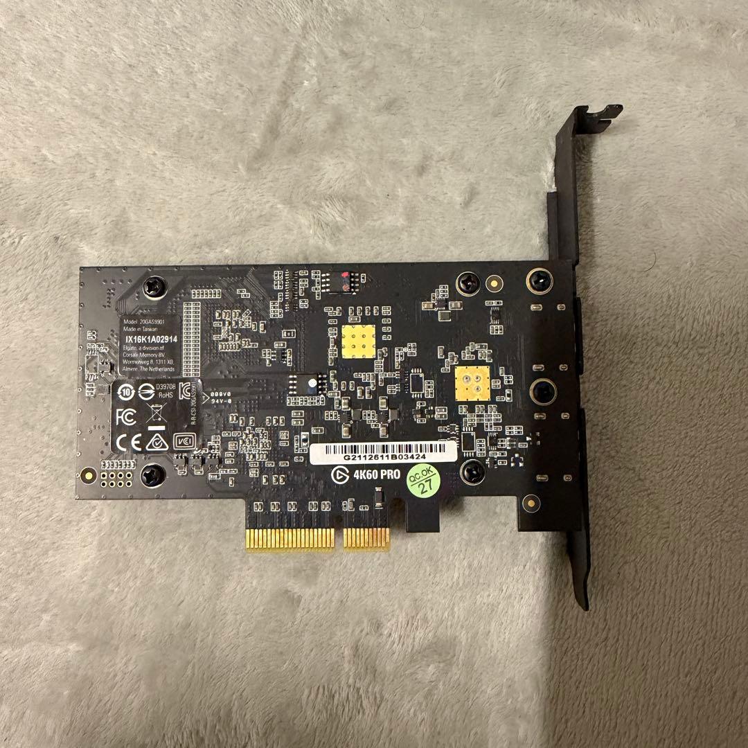 ビデオキャプチャー・キャプチャーボード elgato GAME CAPTURE 4K60 PRO MK.2 BLACK