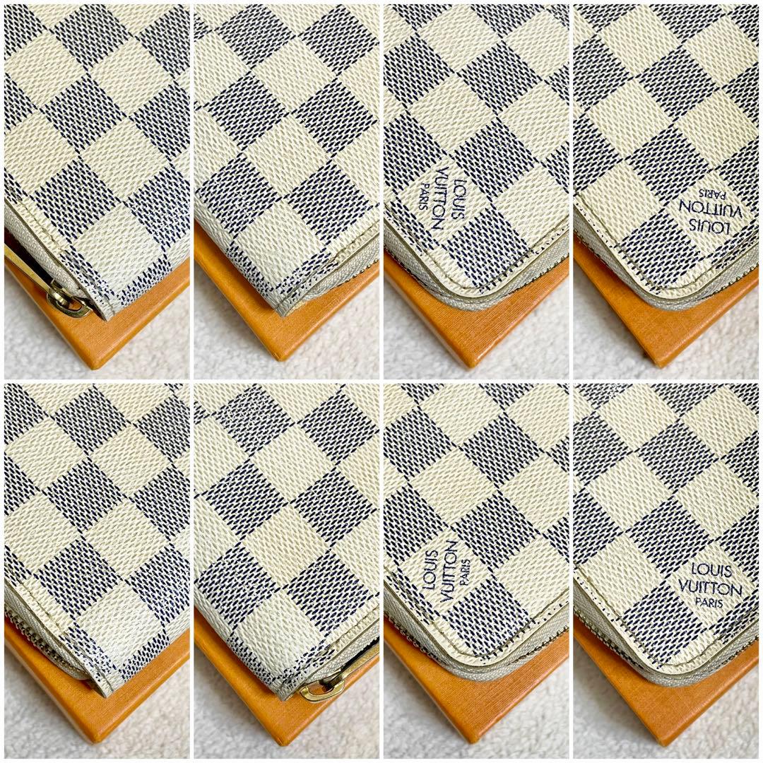 ルイヴィトン　長財布　ダミエアズール　ジッピーウォレット　ラウンドファスナー