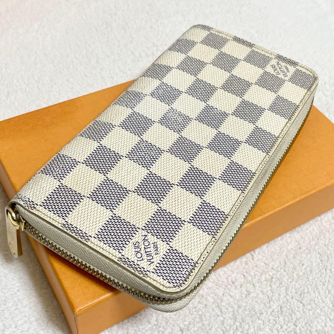 ルイヴィトン　長財布　ダミエアズール　ジッピーウォレット　ラウンドファスナー