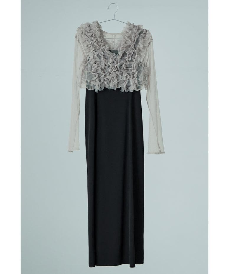 美品 niana ニアナ Many wayフリルドレス S 結婚式 オケージョン