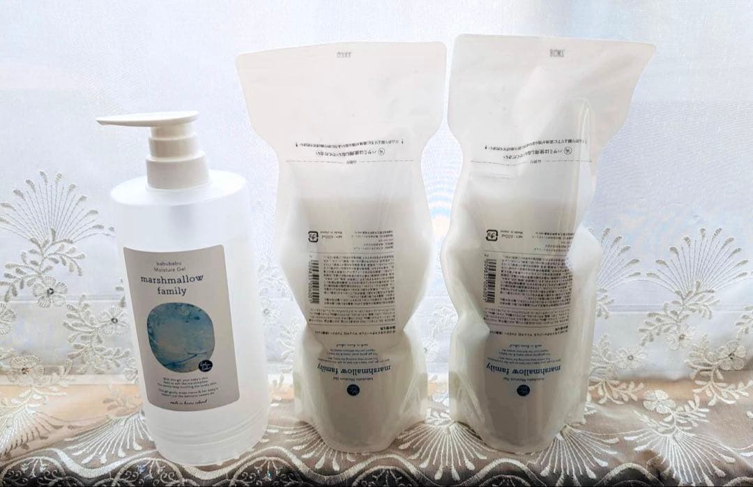ばぶばぶマシュマロ　ボディクリーム 詰め替え用600ml✖️2本　ボトルセット