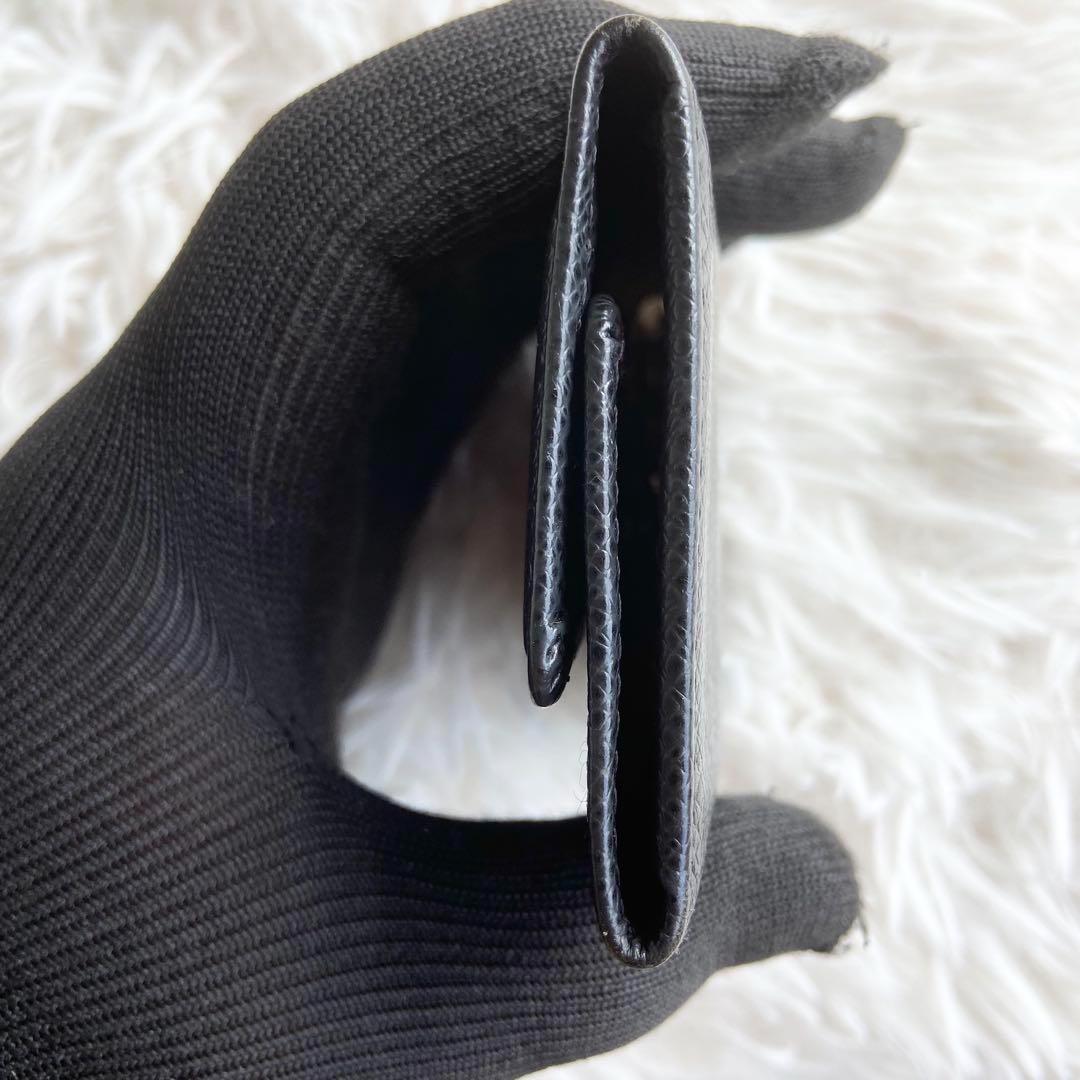 極美品 ルイヴィトン タイガ ミュルティクレ6 キーケース レザー 黒