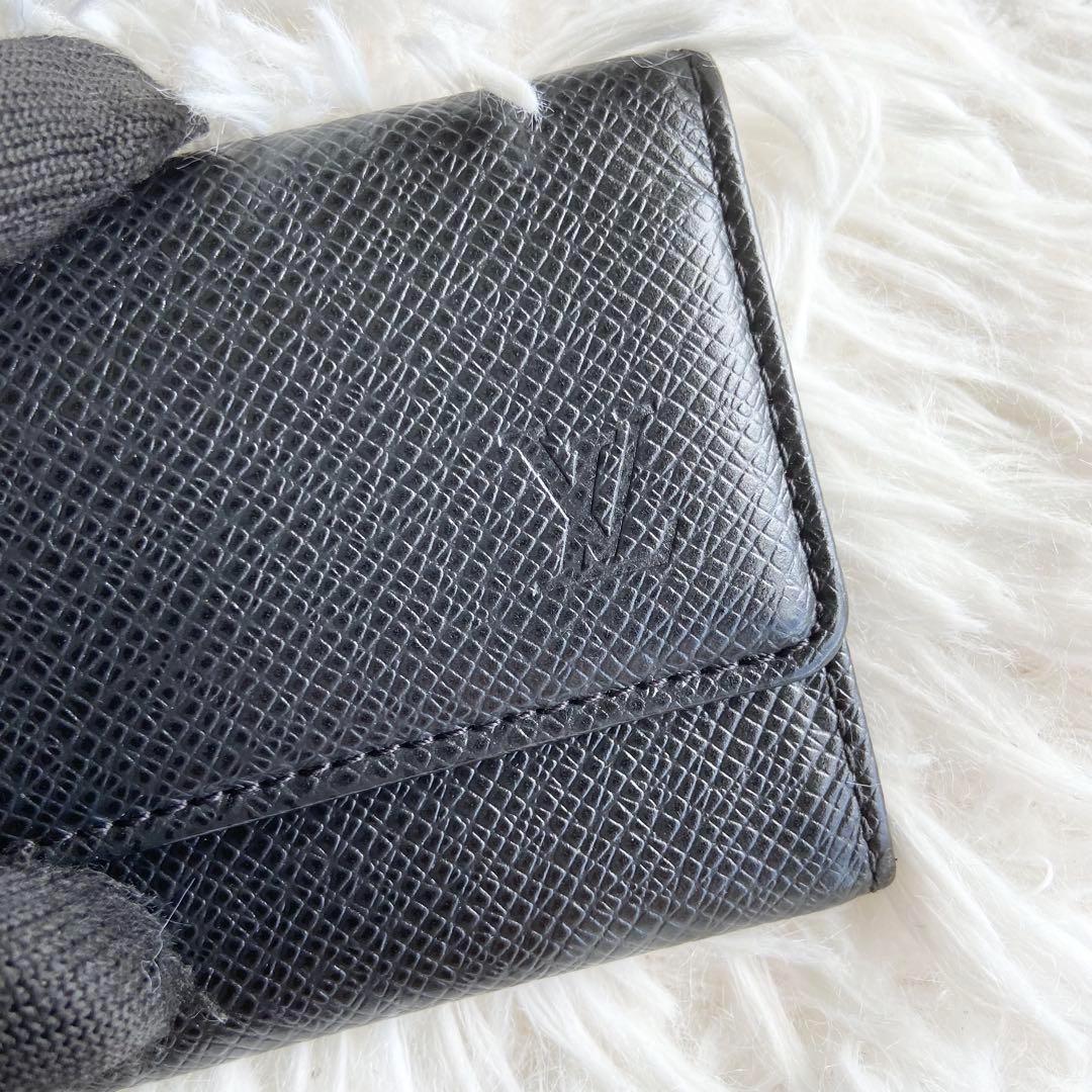 極美品 ルイヴィトン タイガ ミュルティクレ6 キーケース レザー 黒