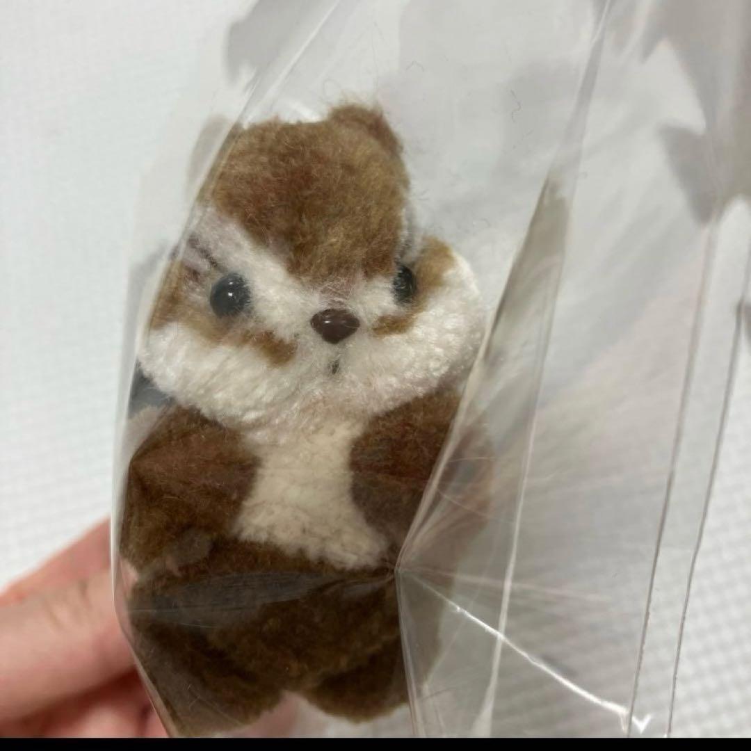 毛糸　ぽんぽん　シマリス　しろいまる様　ハンドメイド　ぬいぐるみ作家　マスコット