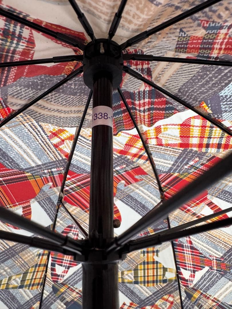 ヴィヴィアン 長傘 竹製ハンドル 美品 オーブ柄