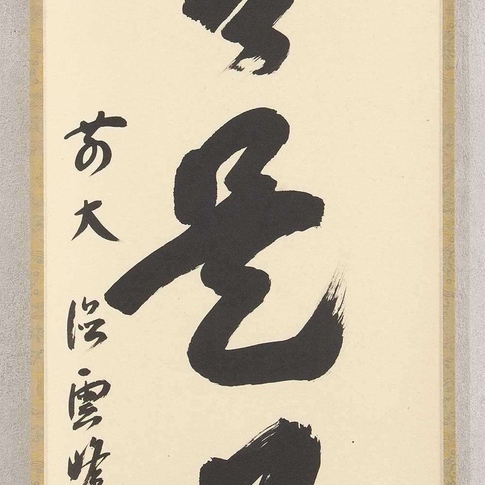 小野雲峰「日々是好日」茶掛 一行書 掛軸 大徳寺派龍興山南宗寺塔頭 本源院住職