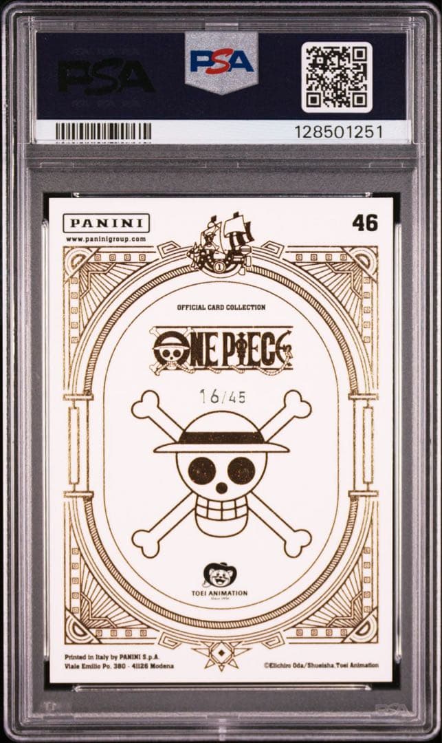 PSA10 ワンピース PANINI カード チョッパー シリアル 16/45