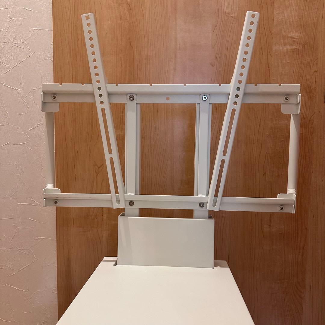 テレビスタンド　イコールズ　WALL V5 ホワイト　ロータイプ　キャスター付き