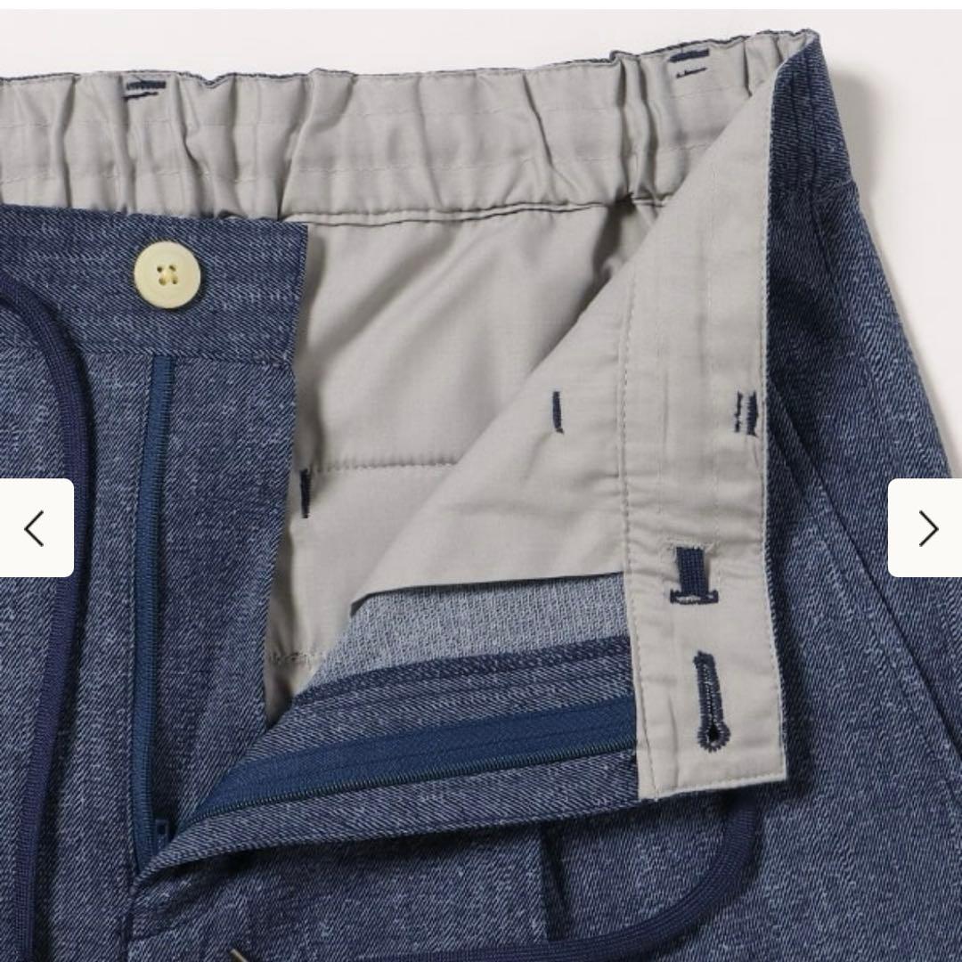 BEAMS デニムプリント シアサッカー 2ボタン ジャケット パンツ　セット