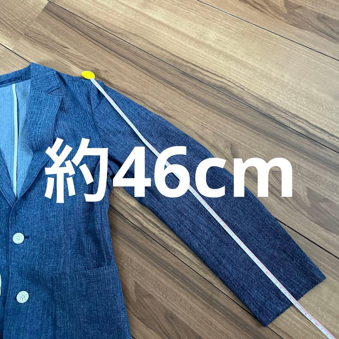 BEAMS デニムプリント シアサッカー 2ボタン ジャケット パンツ　セット