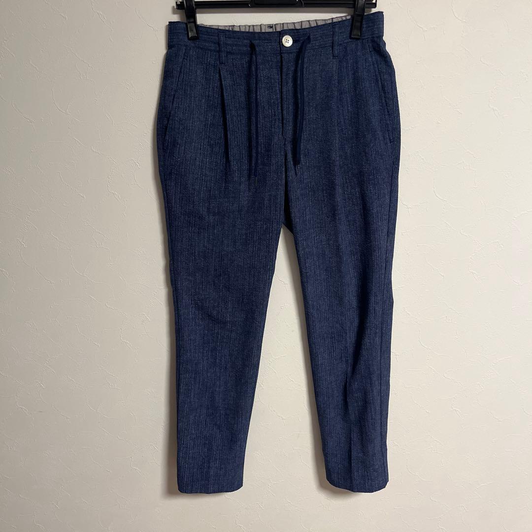 BEAMS デニムプリント シアサッカー 2ボタン ジャケット パンツ　セット