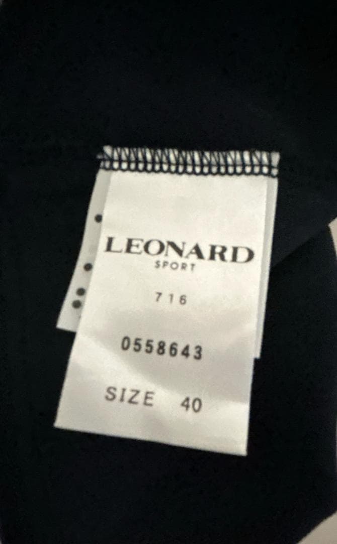 ⭐︎LEONARD⭐︎花と車のプリント 五分袖チュニック　40（M〜L）