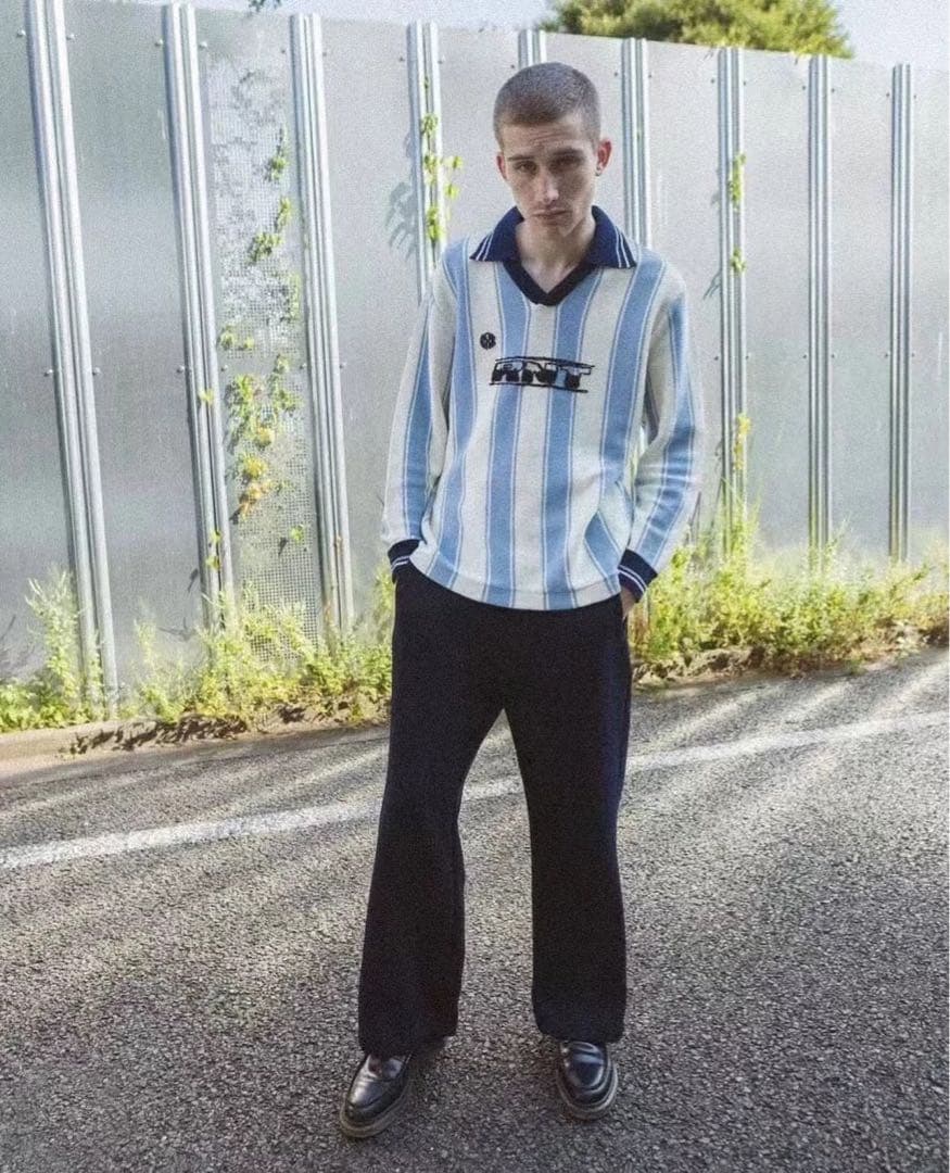 RICE NINE TEN ニット ロングスリーブ サッカー ジャージー ２